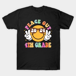 Peace Out School, Last Day of School, End of School 4th Grade T-Shirt